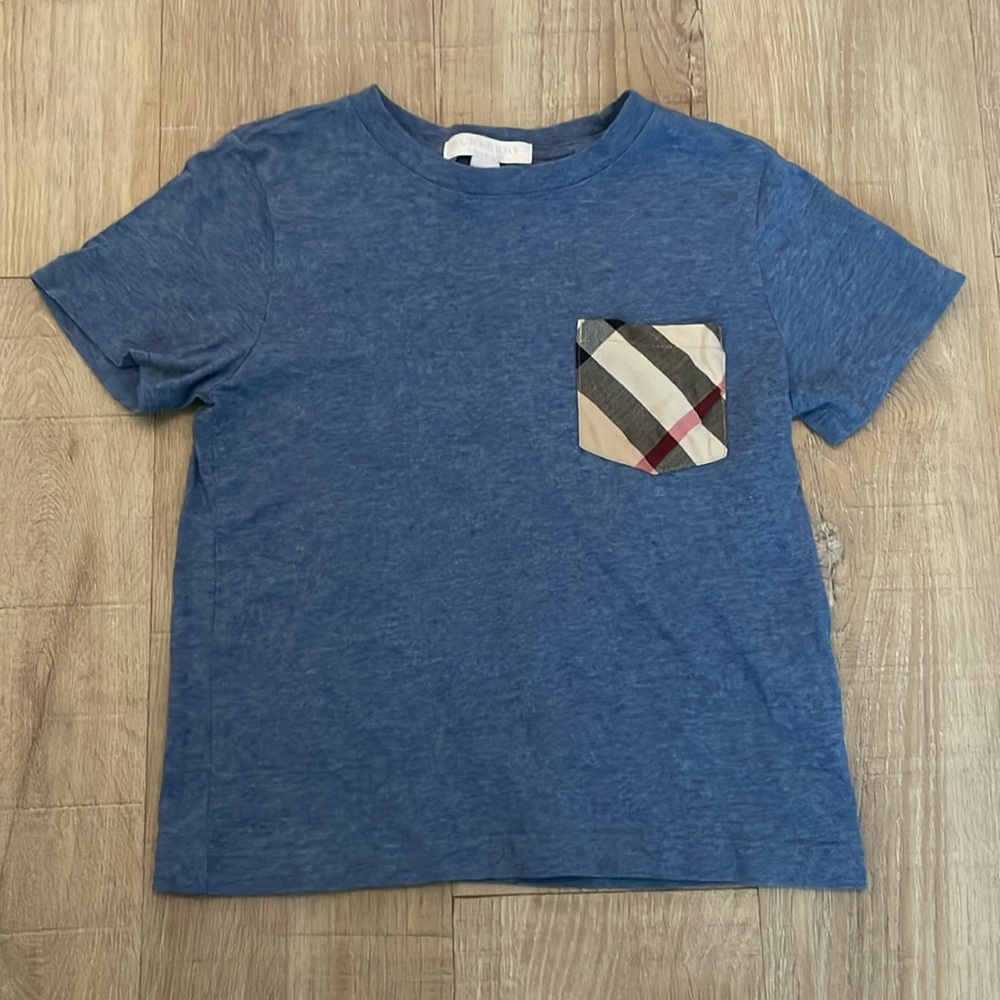 Burberry kids check pocket tee